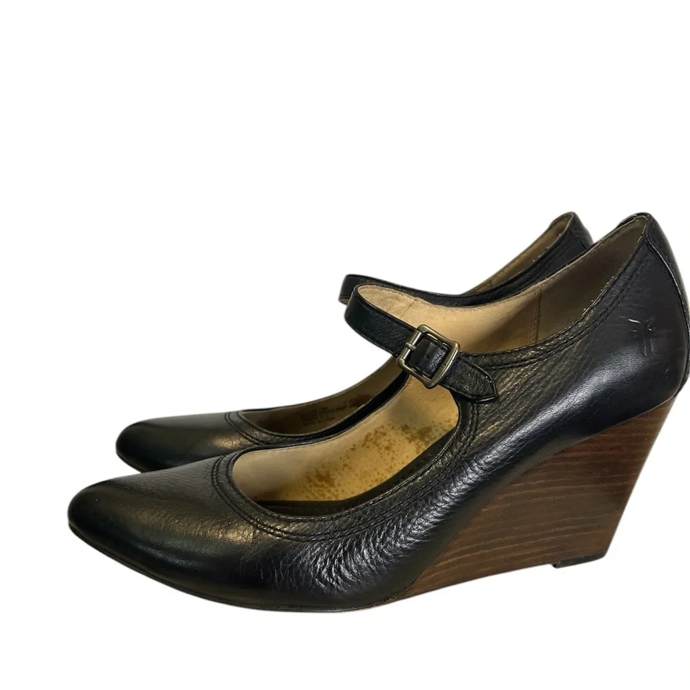 Frye Regina Wedge Mary Jane Size 10 - Picture 2 of 9